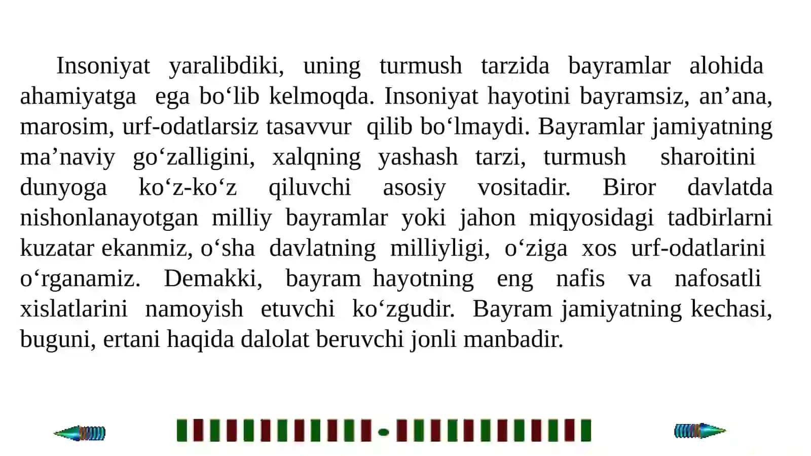 Xalq pedagogikasida mavsumiy va diniy bayramlarning mazmun-mohiyati va tarbiyaviy ahamiyati 3