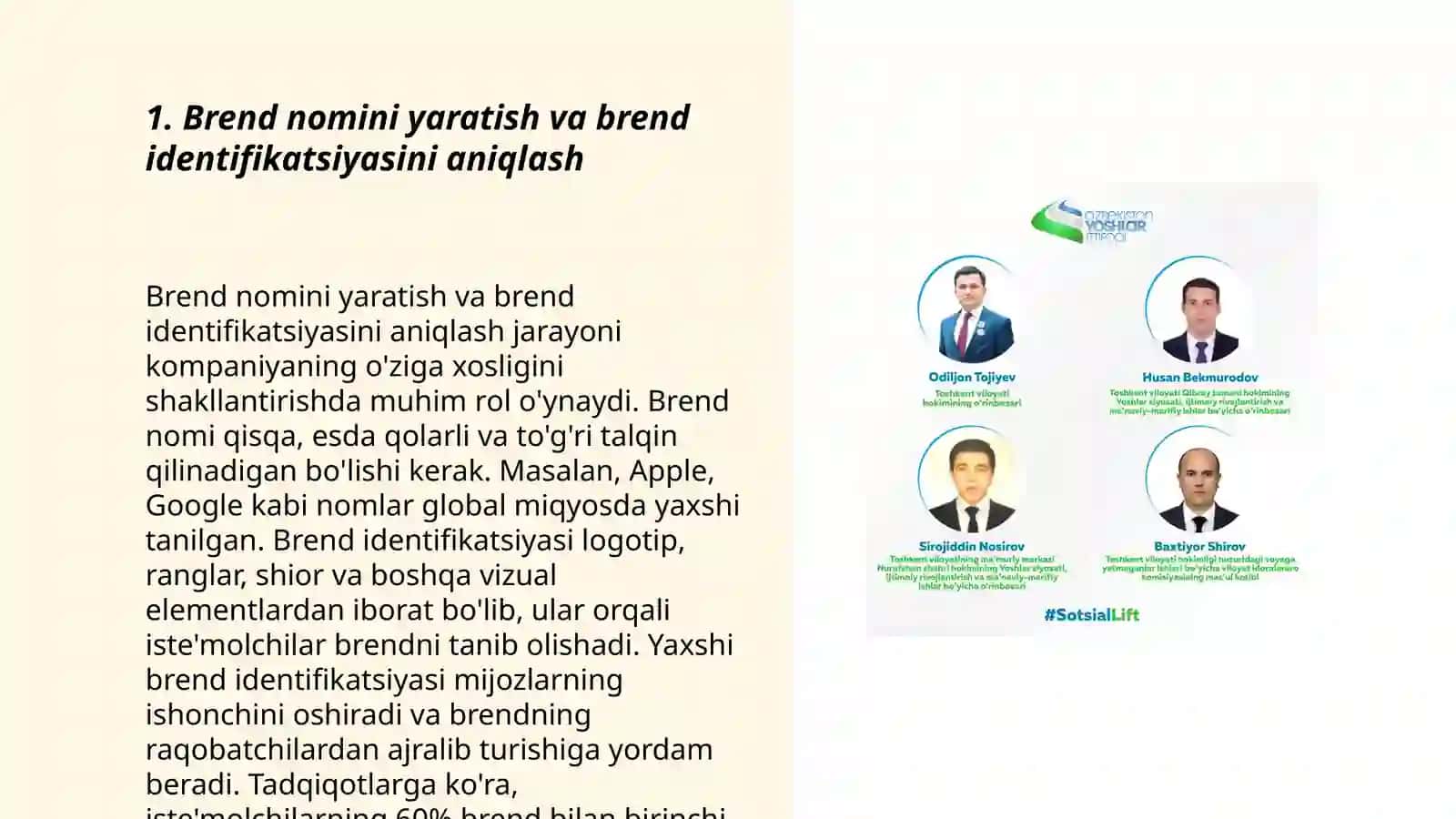 Brendni ijtimoiy tarmoqda o'rnatish va rivojlantirish 3