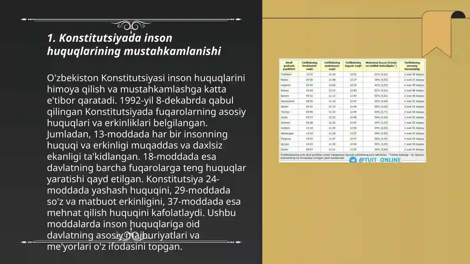 Yangi O'zbekistonda inson haq - huquqlari va erkinliklarning kafolatli yaratilishi 3