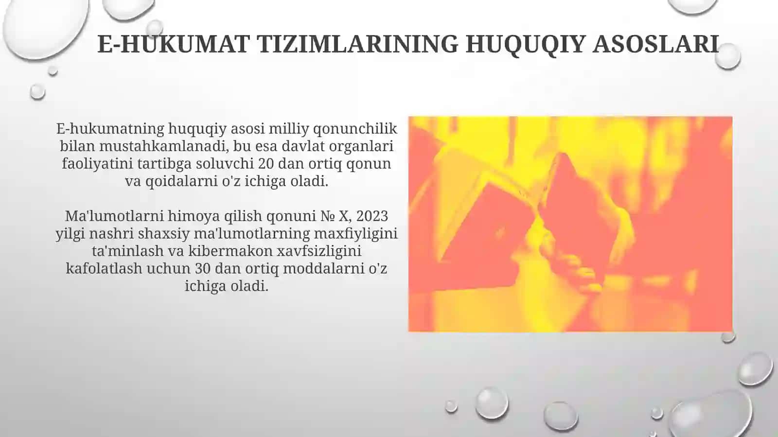 elektron hukumat tizimlarining huquqiy asoslari va ularning ishlash mexanizmi 3