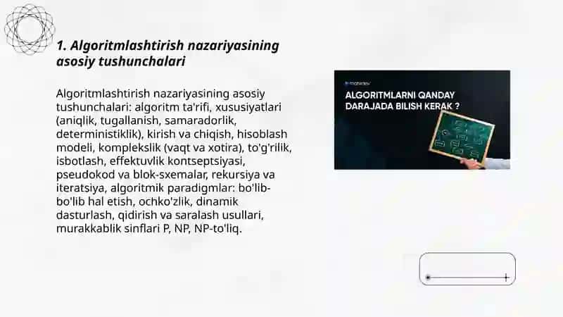 Algoritmlashtirish nazariyasi va amaliyoti 3