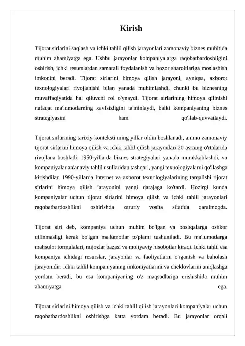 Tijorat sirlarini himoya qilishning zamonaviy strategiyalari 3