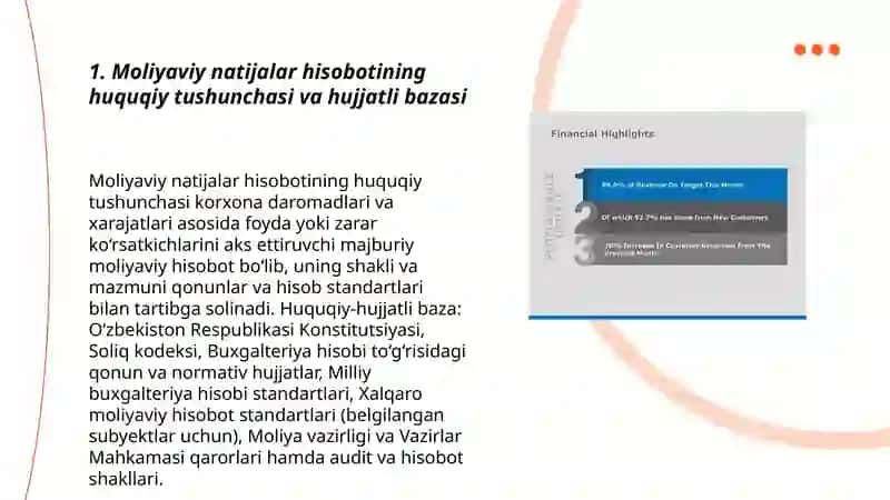 Moliyaviy natijalar hisobotining huquqiy-me'yoriy bazasi 3