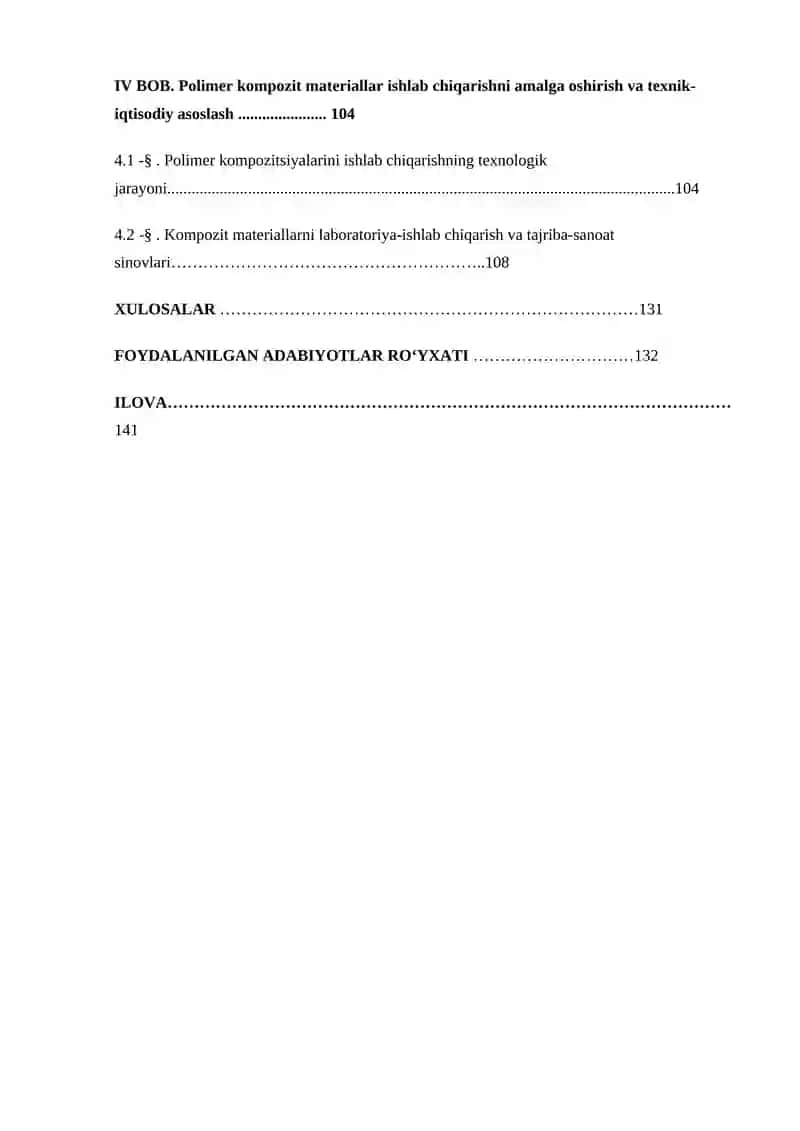 MALALIK XOMOSYO ASOSIDA YUQORI TO‘LDIRILGAN POLIOLIFINLAR ISHLAB CHIQARISH TEXNOLOGIYASINI RIVOJLANISH 3