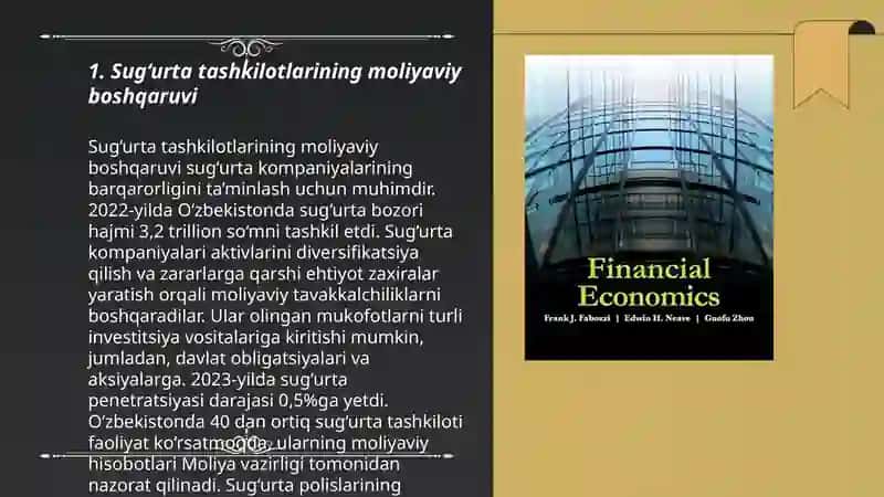 Sug‘urta tashkilotlarining iqtisodiy-moliyaviy faoliyati 3