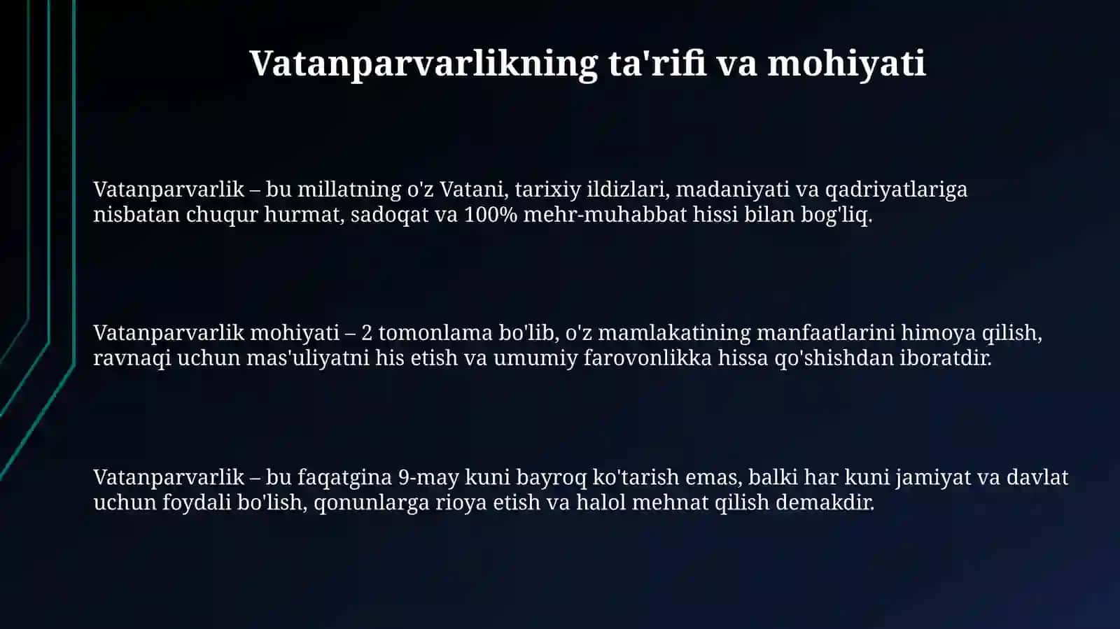 Vatanparvarlikni tarbiyalash 3