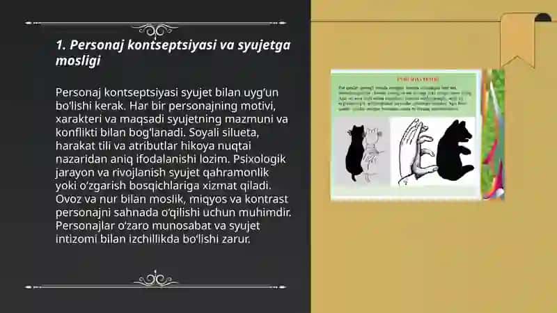Soya teatiri uchun personajlar yasash va uni sahnalashtirish 3