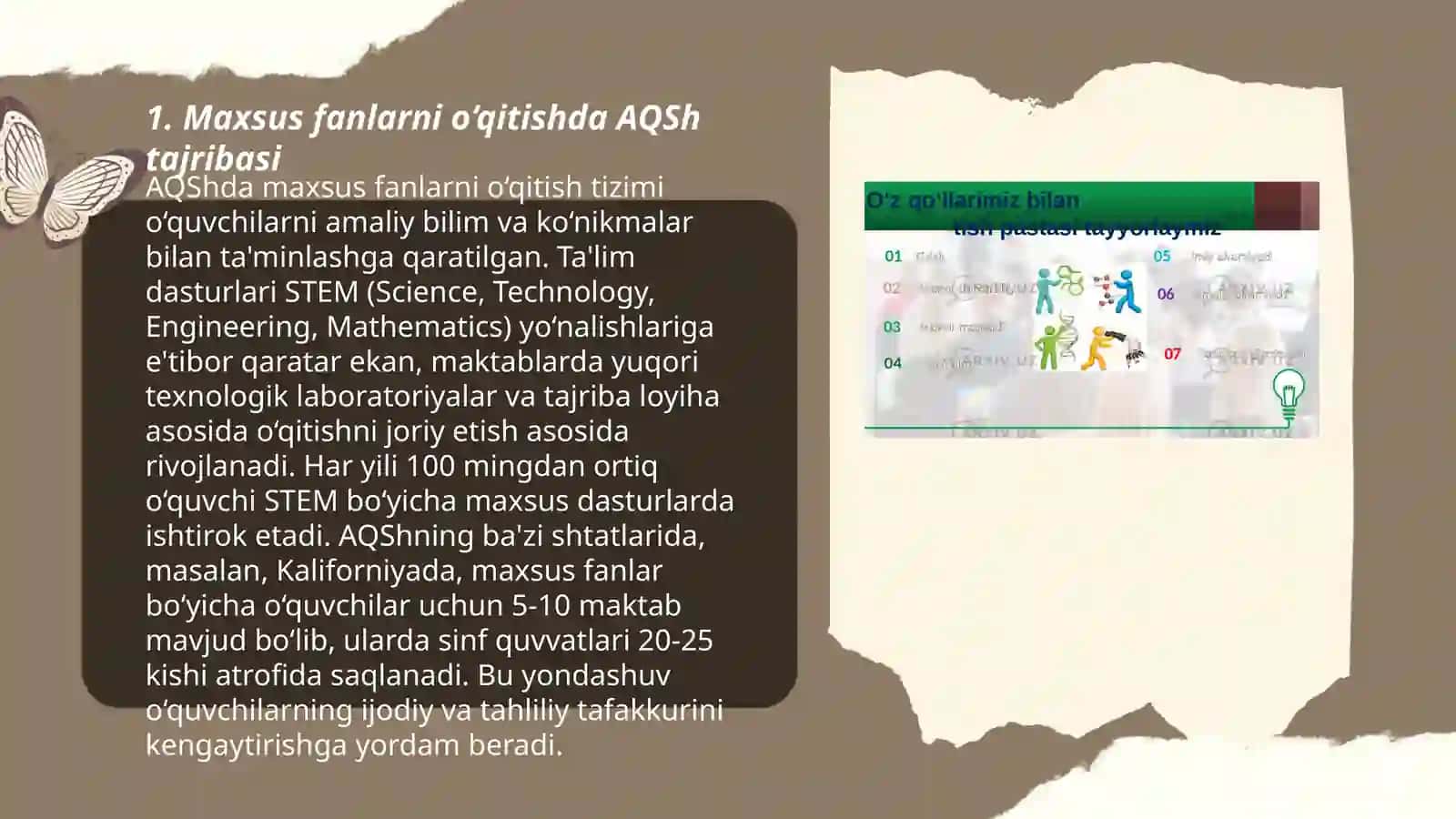 AQSh maxsus fanlarni o‘qitish tajribasi 3