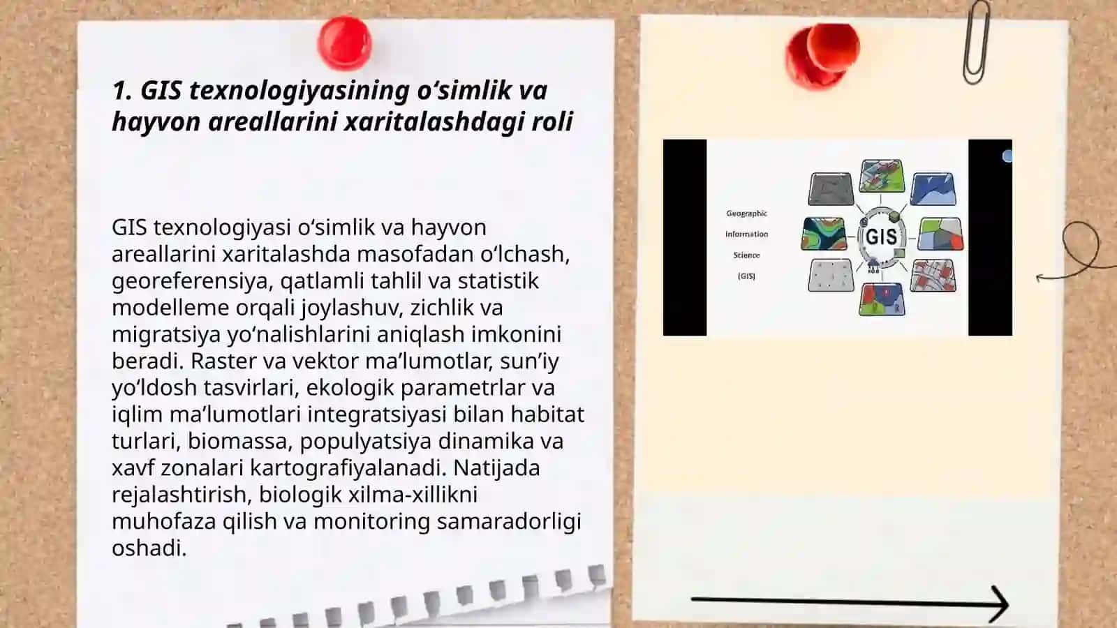 GIS texnologiyasi yordamida oʻsimlik yoki hayvonlar arealini xaritalash mavzusida taqdimot pdf 3