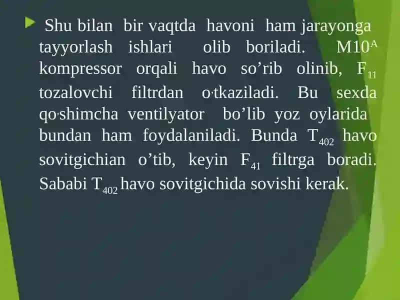 Nitrat kislota ishlab chiqarishda AK-72 M texnologik sxema bayoni 3
