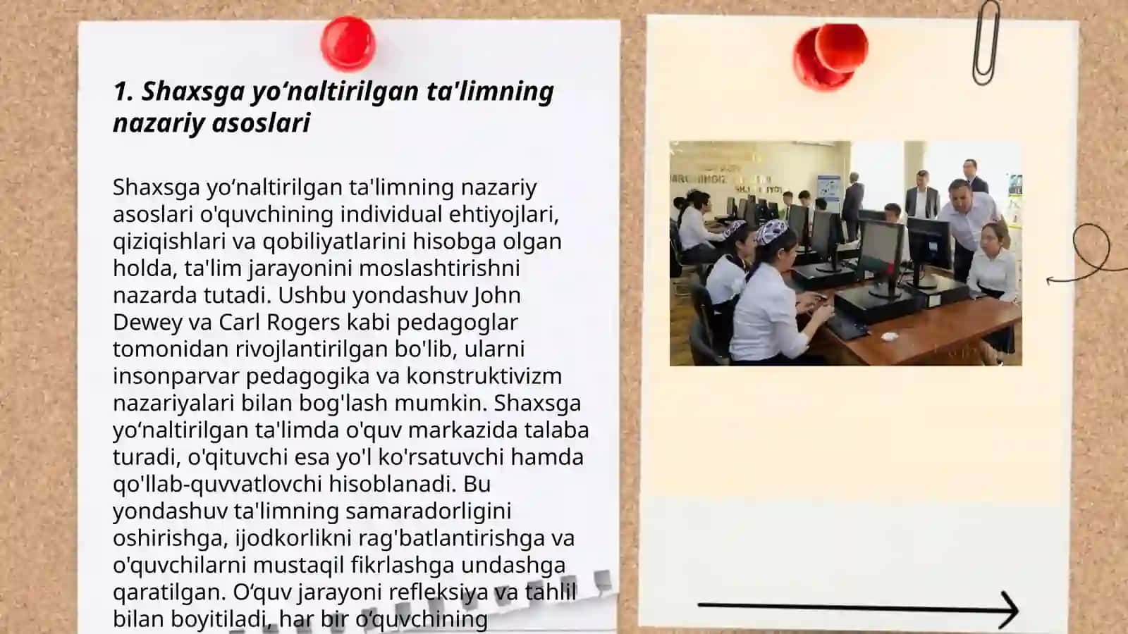 Shaxsga yoʻnaltirilgan taʼlim texnologiyalari 3