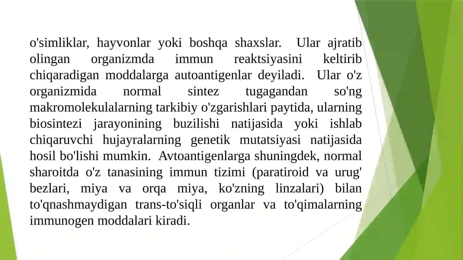 Antigen va antitanalar va ularning turlari 3