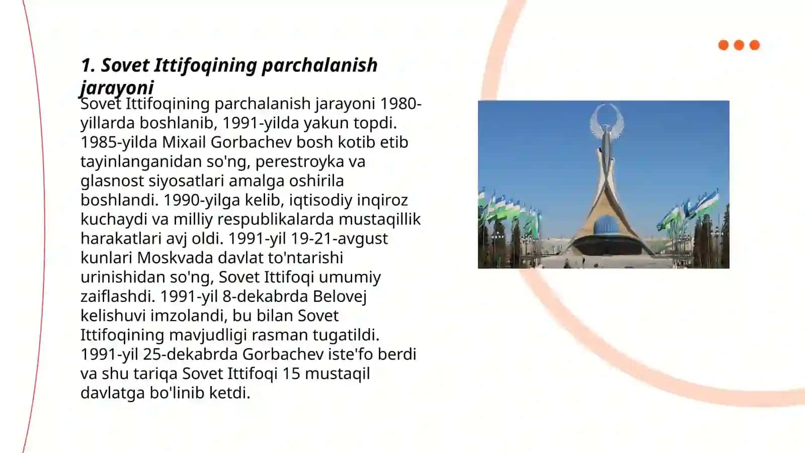 Sovet Ittifoqining parchalanish jarayoni 3