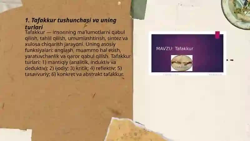 Tafakkur mavzusi 3
