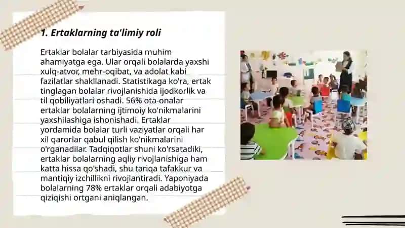 Ertaklar orqali katta guruh bolalar nutqini òstirish 3