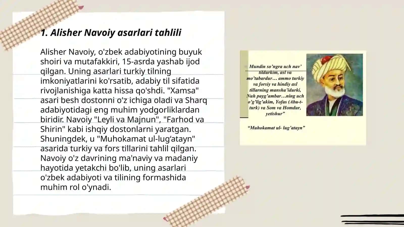Alisher Navoiy asarlari bolalar kitobxonligida 3