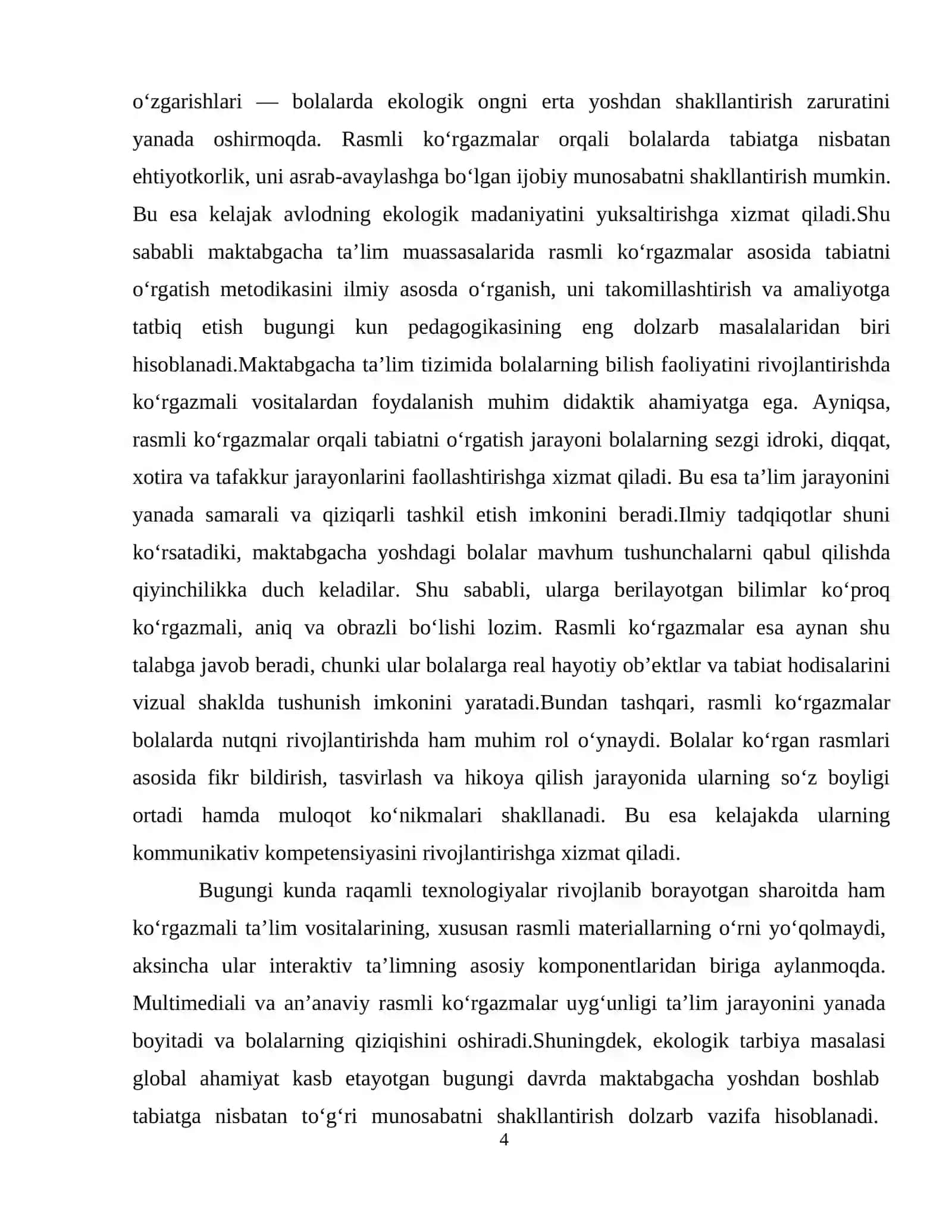 Rasmli ko'rgazmalar orqali tabiatni o'rganish 3