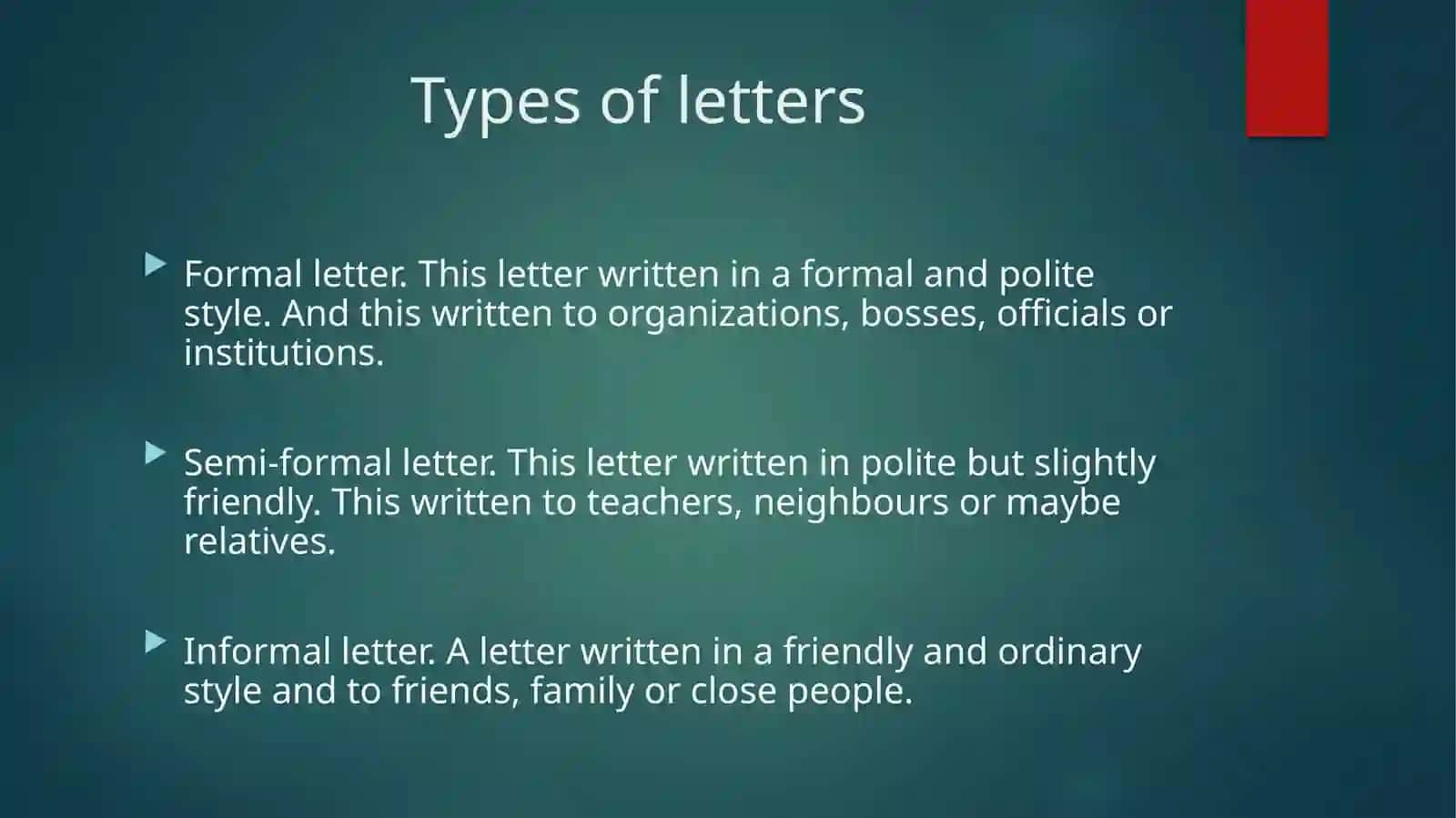 Formal Letter Writing Types 3