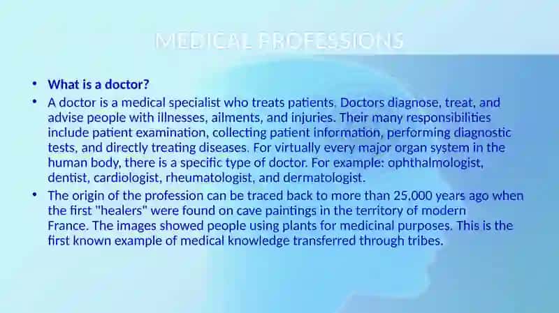 MEDICAL PROFESSIONS 3