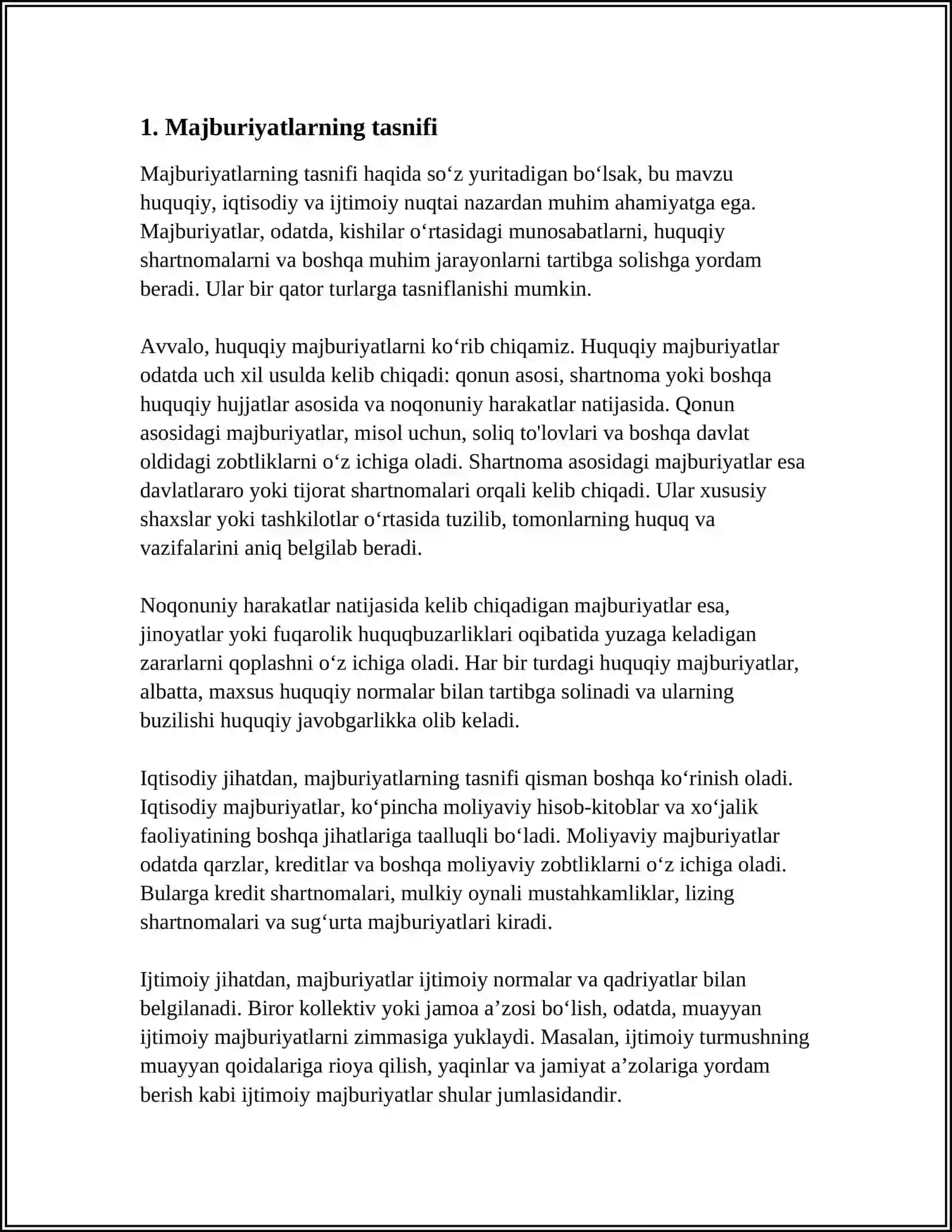 MOLIYAVIY HISOBOTNING XALQARO STANDARTI BO’YICHA MAJBURIYATLAR 3