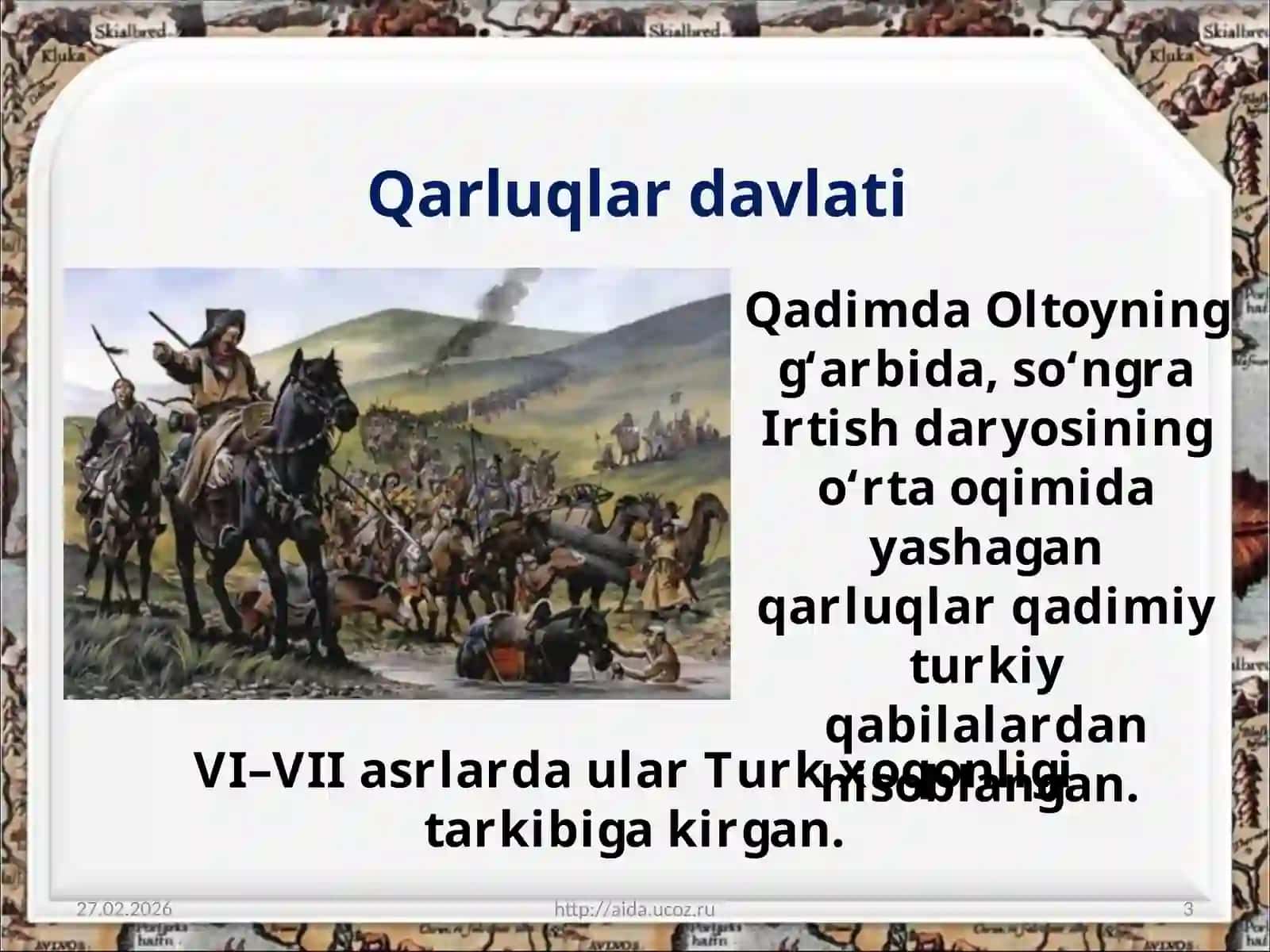 Qarluqlar, O‘g‘uzlar, Tohiriylar 3