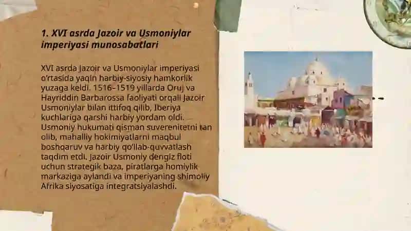 XVI-XIX ASRLARDA JAZOIR,TUNIS VA MAROKASH 3