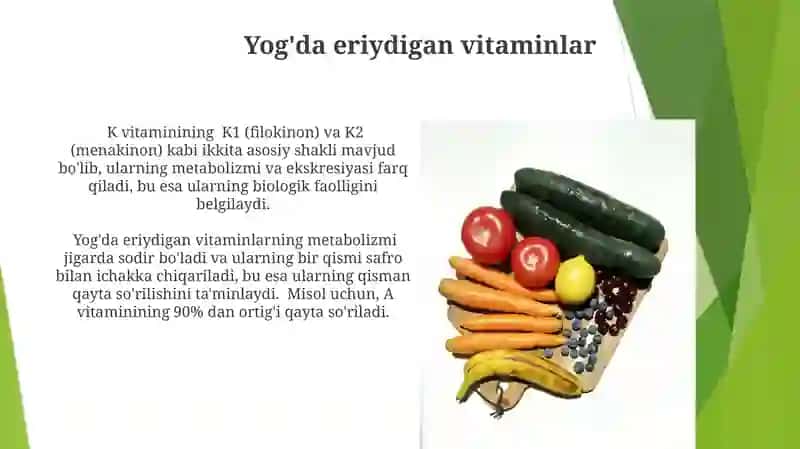 Yog'da eriydigan vitaminlar 3