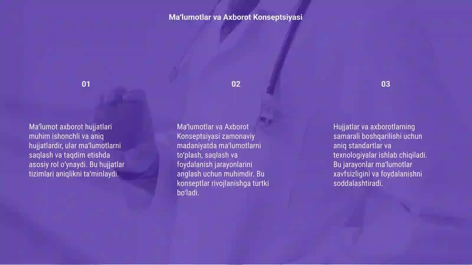 Ma‘lumot axborot hujjatlari 3