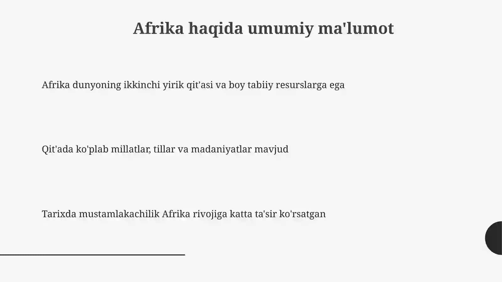 Afrikamamlakatlaridamustamlakachilikvataraqqiyotmuammolari 3