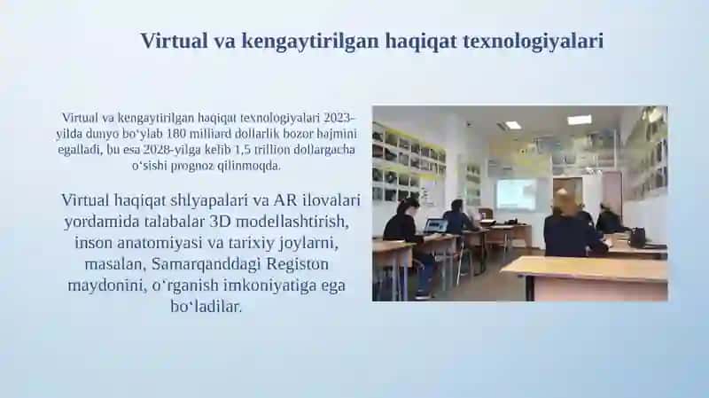 Virtual va kengaytirilgan haqiqat texnologiyalari 3