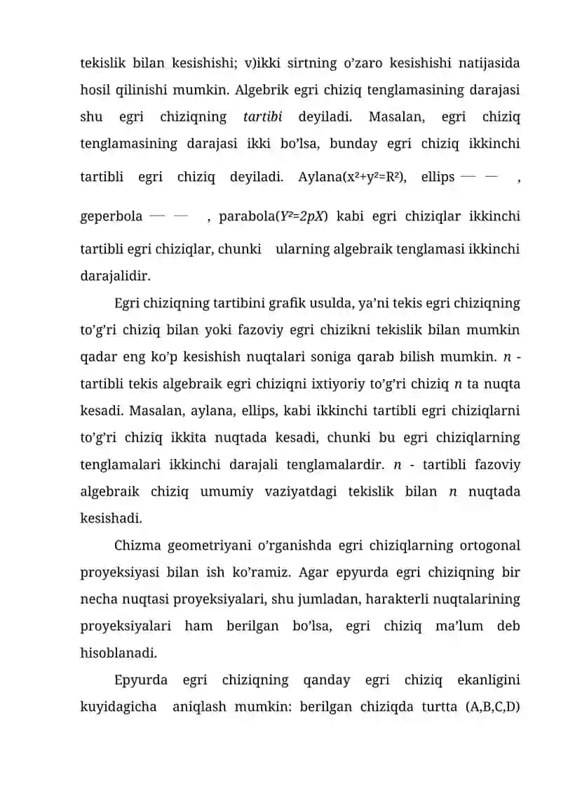 Egri chiziqli harakat 3