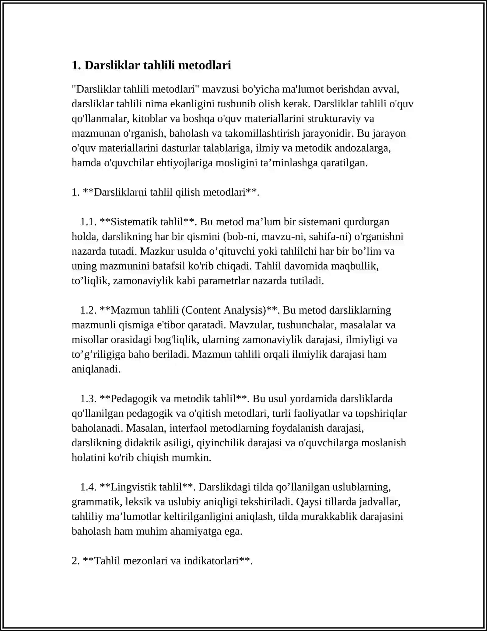 DARSLIKLARDAGI INSHO UCHUN BERILGAN MATERIALLARNI TAHLIL QILISH 3