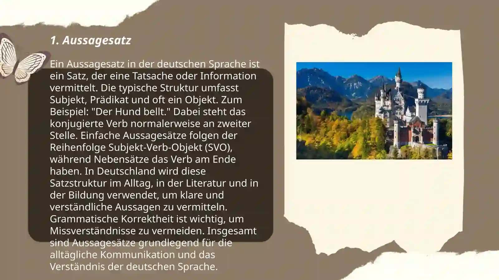Satzarten im Deutschen 3