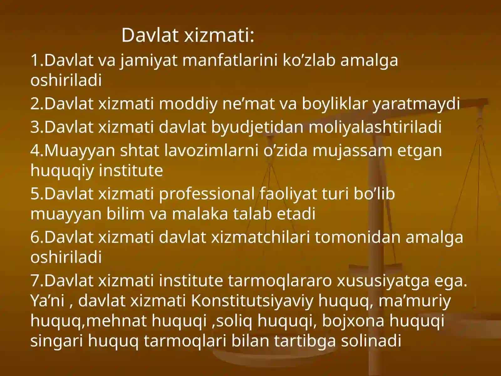 Davlat xizmati va uning turlari 3