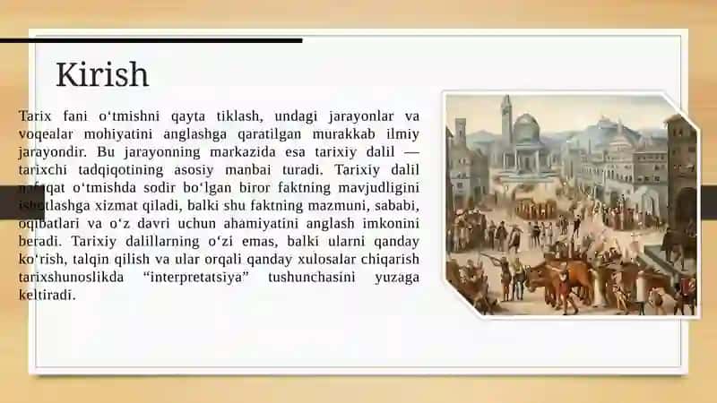 Tarixiy dalil va uning interpritasiyasi 3