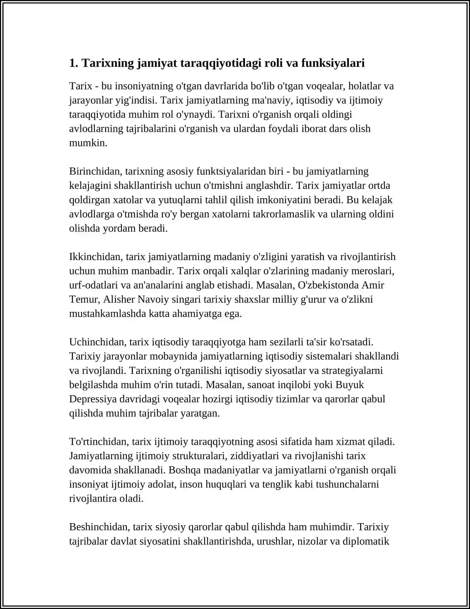 JAMIYAT TARAQQIYOTIDA TARIXNING MAZMUNI,YÓNALISHLARI VA KONSEPSIYALARI 3