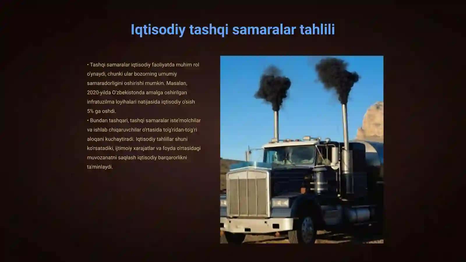 Ijobiy va salbiy tashqi samaralar 3