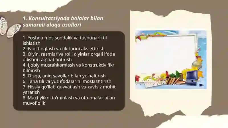 Konsultatsiyada bolalar va ota-onalar bilan ishlash 3