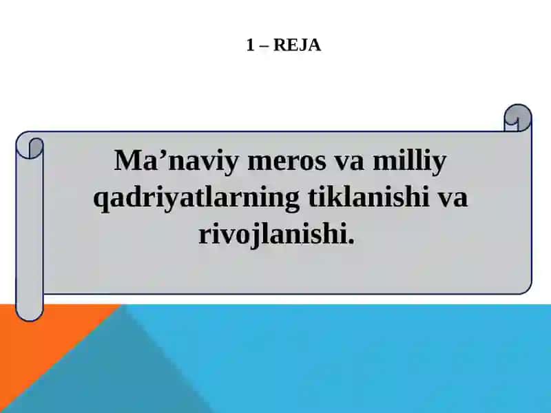 Ma’naviy va madaniy taraqqiyot 3
