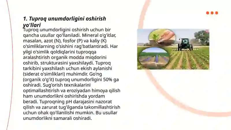 Agranomiya istiqbolli vazifalari va bu sohadagi muammolarni hal etish yoʻllari 3