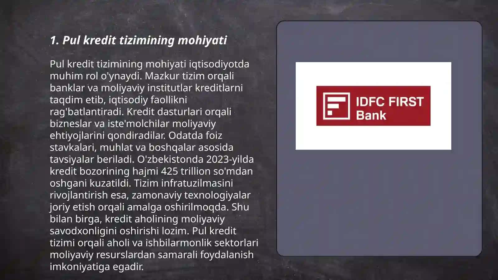 Pul kredit tizimi va banklar 3