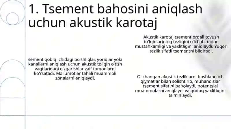 Tsement tahlili geofizik usullarda 3