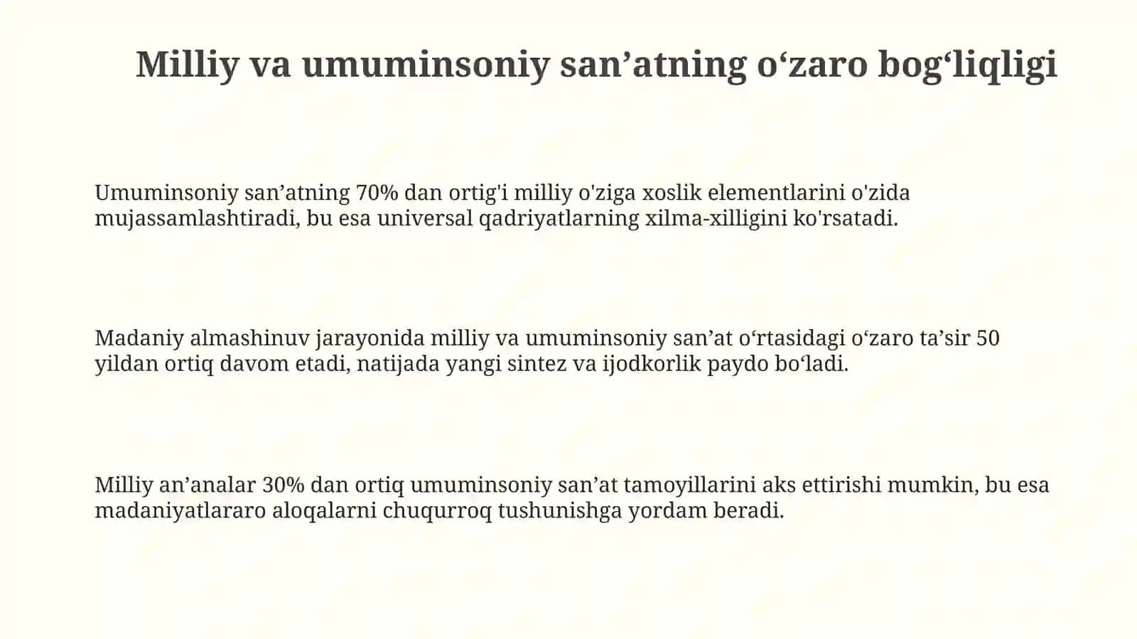 San'atning milliylik va umumbashariylik xususiyatlari 3