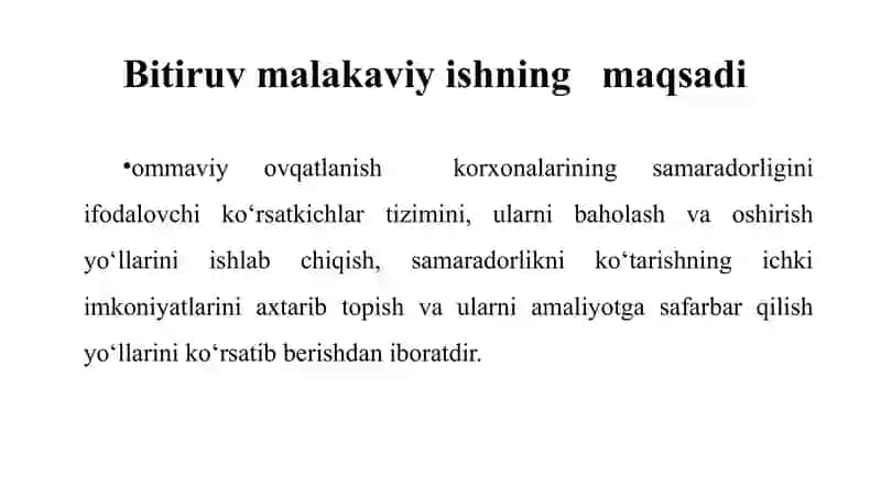 Toyloq tumanida ommaviy ovqatlanish korxonalari resurslari samaradorligini oshirish yo'llari 3