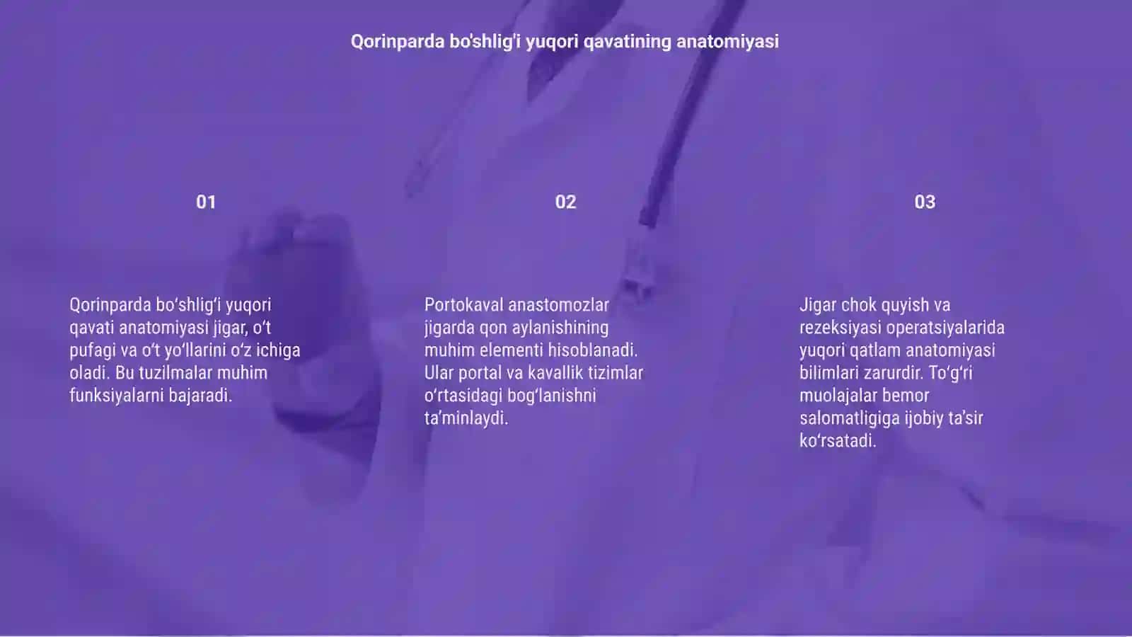Qorinparda bo'shlig'i yuqori qavati anatomiyasi 3