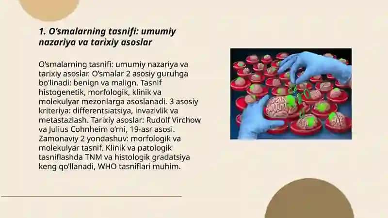 O’smalarning tasnifi paydo qiluvchi omillar etologiyasi va patalogiyasi 3