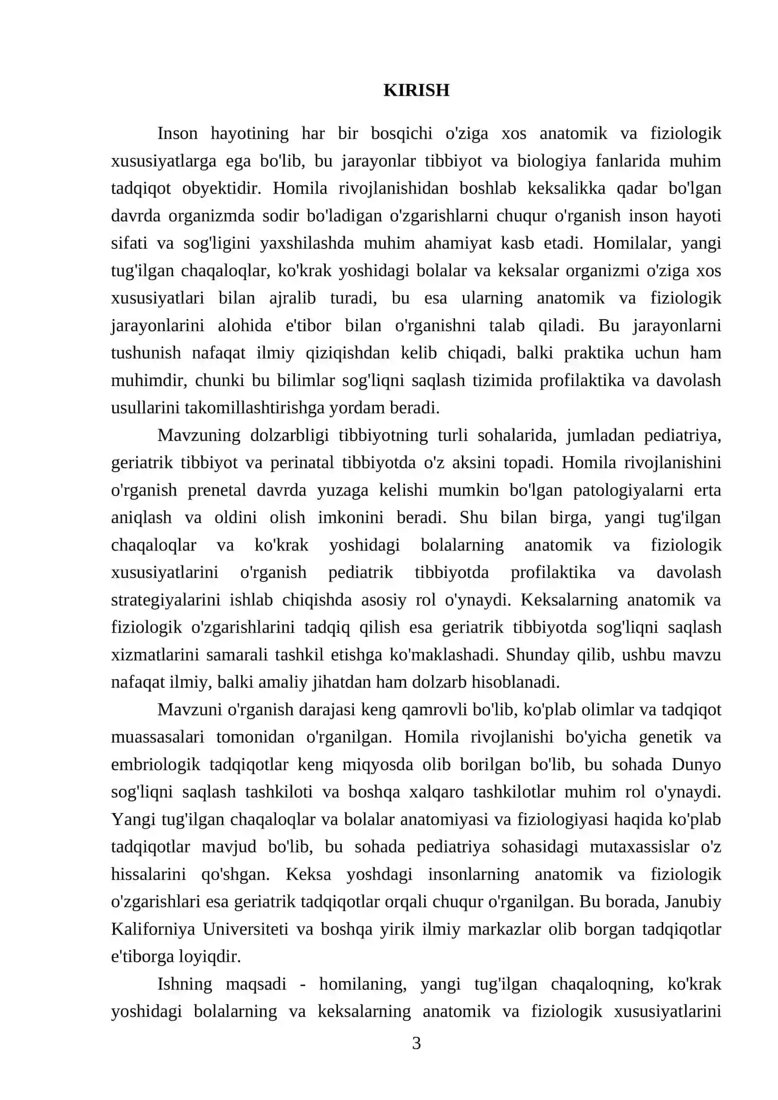 Homilaning, yangi tugʻilgan chaqaloqning, koʻkrak yoshidagi bolalarning va keksalarning oʻziga xos anatomik fiziologik xususiyatlari 3