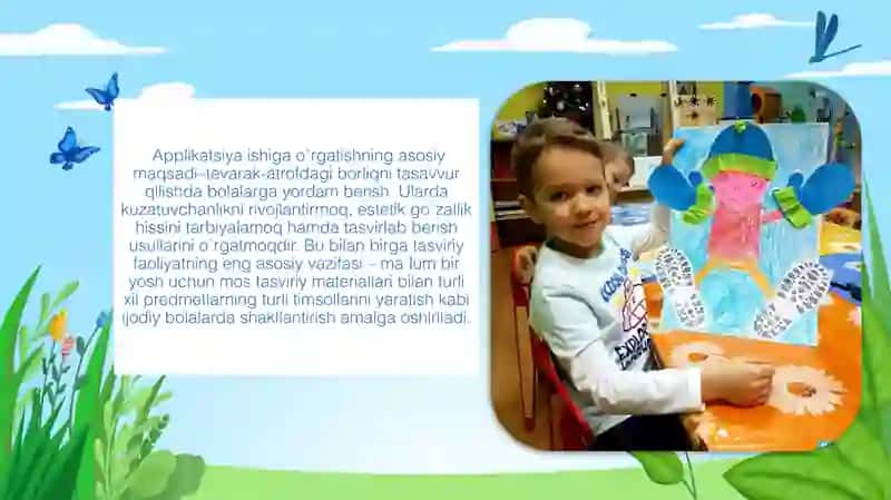 Maktabgacha yoshdagi bolalarni applikatsiya ishlariga o`rgatish 3