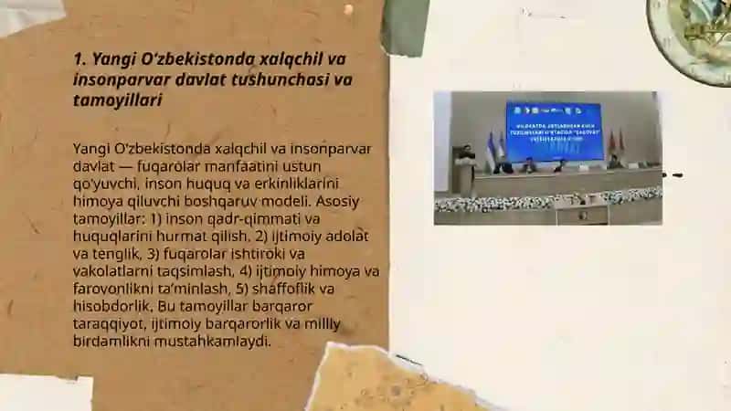 Yangi O‘zbekistonda xalqchil va insonparvar davlat qurishning ijtimoiy-siyosiy ahamiyati 3
