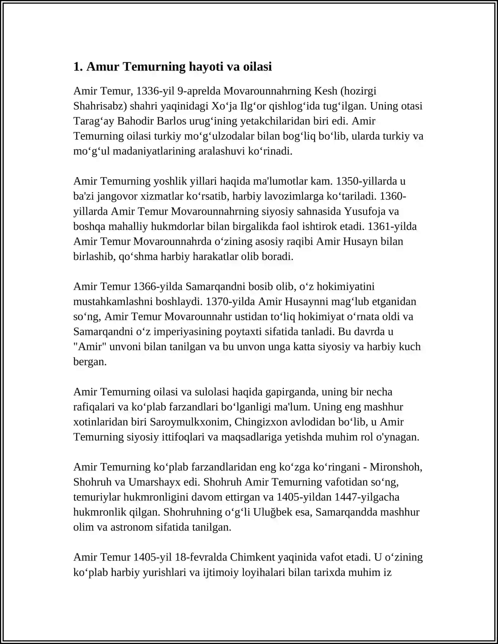 AMUR TEMUR 3